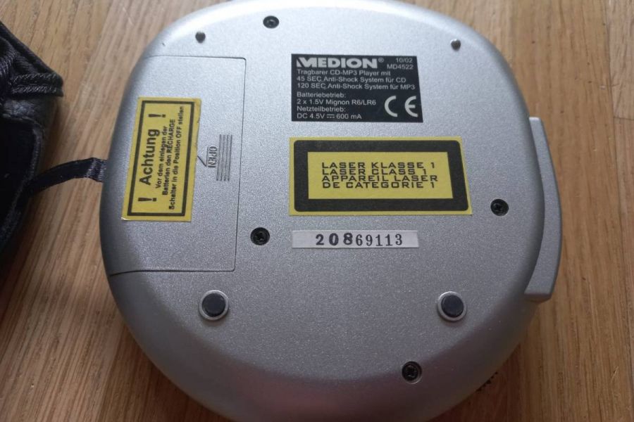 DISCMAN - Portabler CD Spieler von MEDION - TOP ZUSTAND - Bild 3