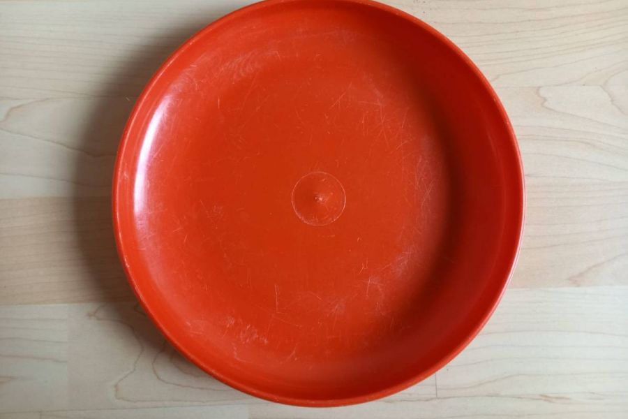 Rote Frisbee WIE NEU - Bild 1