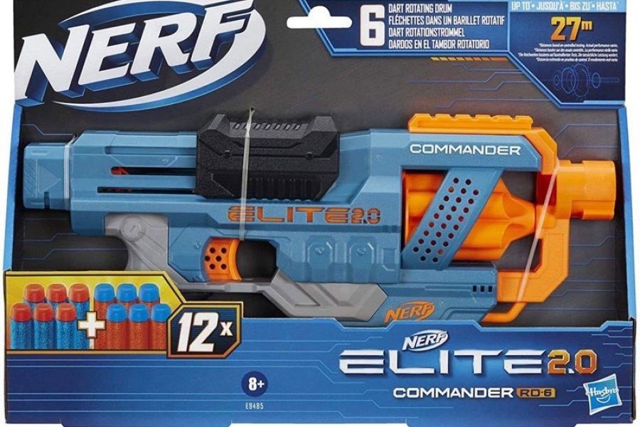 Schießspielzeug NERF ELITE 2.0 COMMANDER RD 6, OVP - Bild 1