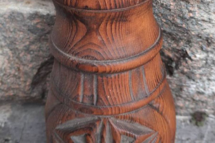 Holzbehälter Vase zum Aufhängen - Bild 1