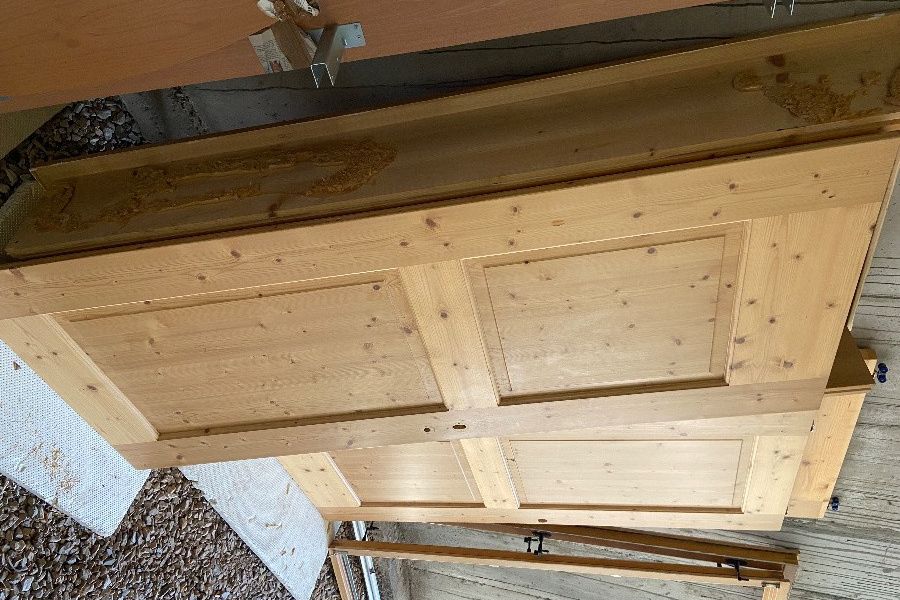 Verkaufe Zimmertür aus Holz mit Rahmen - Bild 2