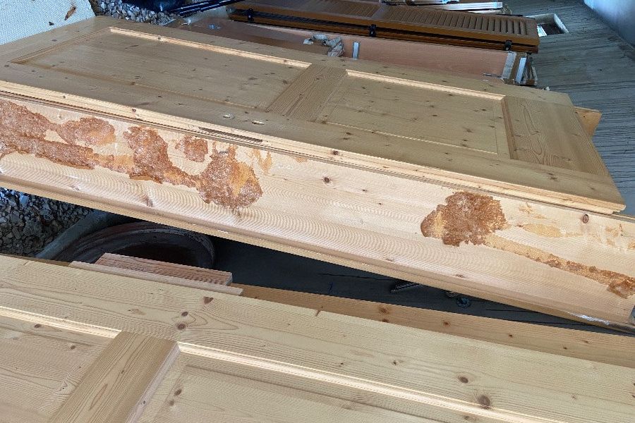 Verkaufe Zimmertür aus Holz mit Rahmen - Bild 3