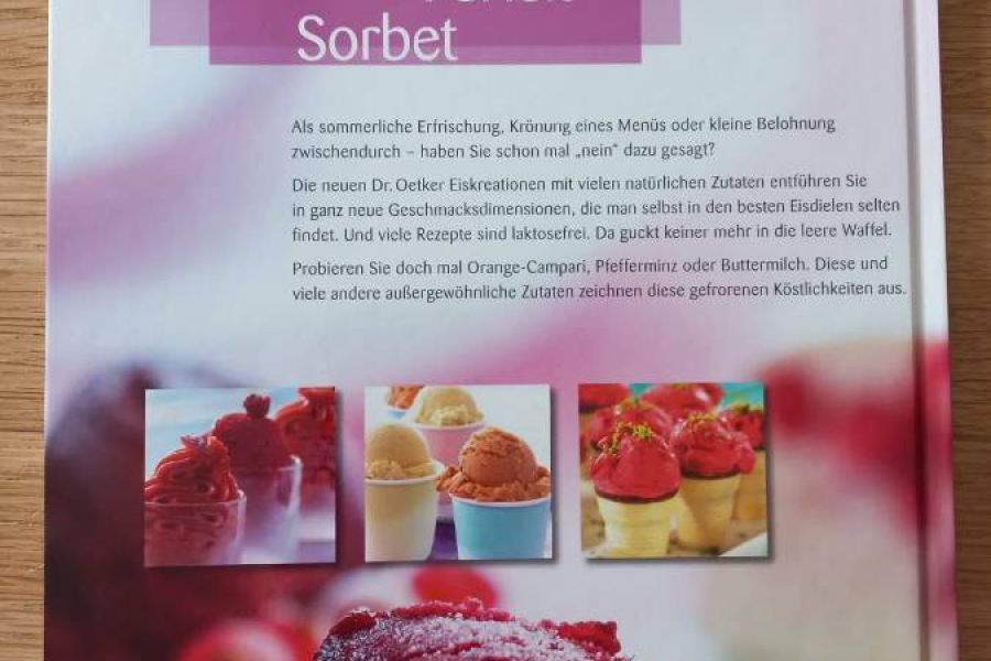 Eis: Sorbet Parfait - Dr. Oetker - NEU - Bild 2