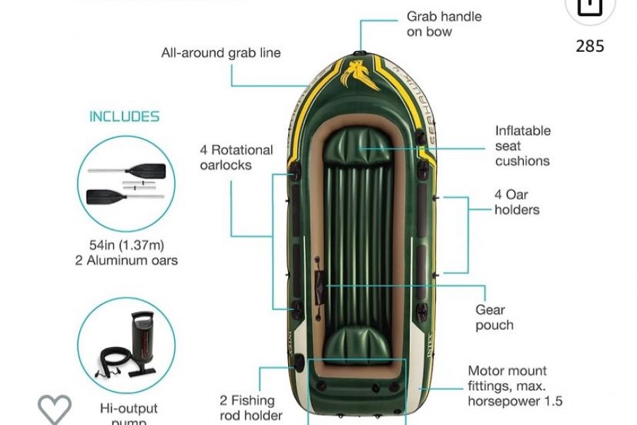 Verkaufe Gummiboot Intex Seahawk 4 - Bild 2