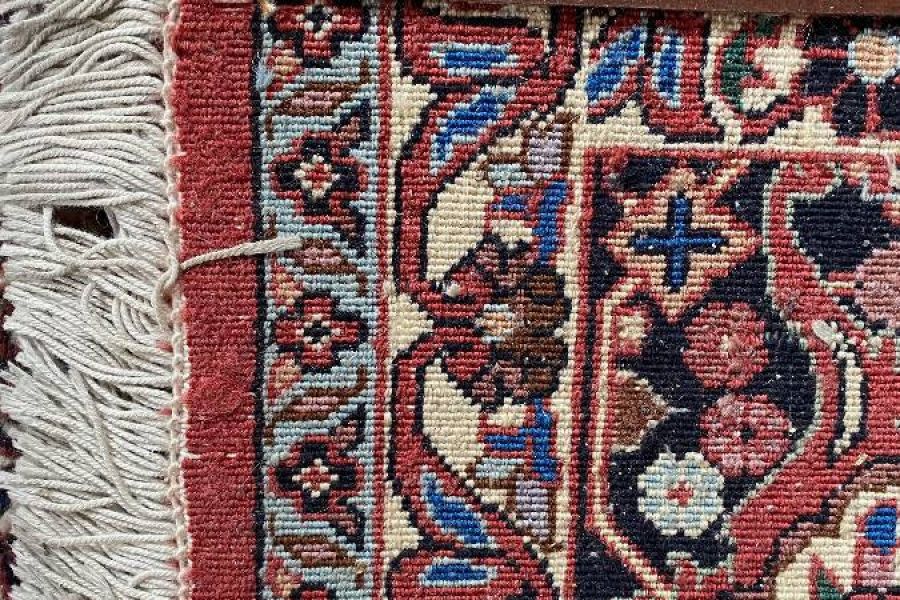 Perser Teppich hochwertig - rot blau beige - handgeknüpft - Bild 4