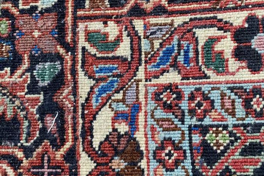 Perser Teppich hochwertig - rot blau beige - handgeknüpft - Bild 5