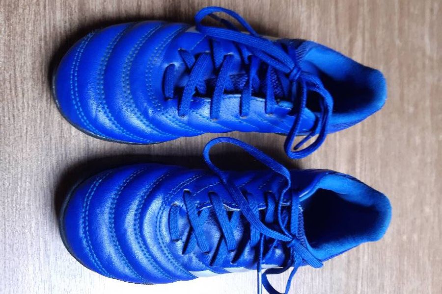 Fussballschuhe Kinder Größe 33 Blau Adidas - Bild 1