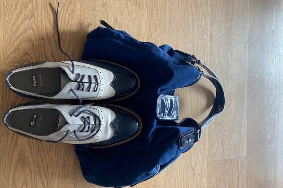 Gelegenheit Komplett Tasche und Schuhe in wunderschönem BLAU - Bild 2