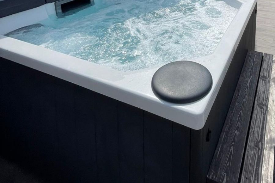 Treesse Quarz 212 Top Whirlpool 2120x1900x900mm weiß/anthrazit - Bild 1
