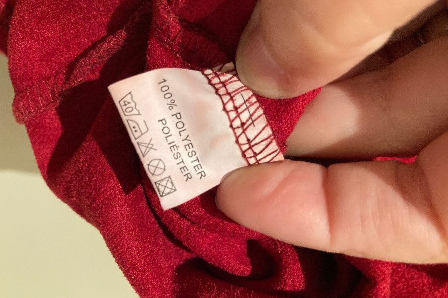 Rotes Kleid Wildlederoptik - Bild 3