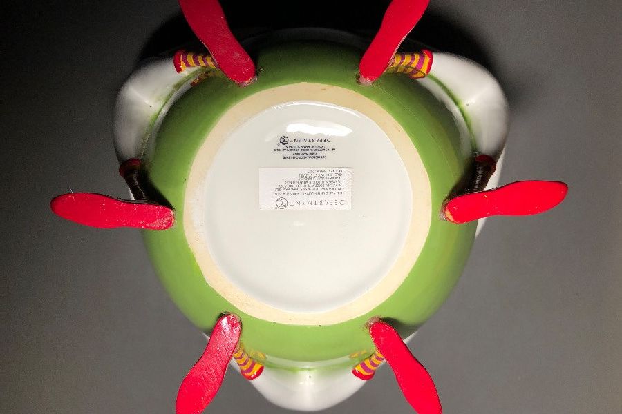 Dept 56 Christmas Krinkles Star Man Centerpiece Bowl - Bild 4