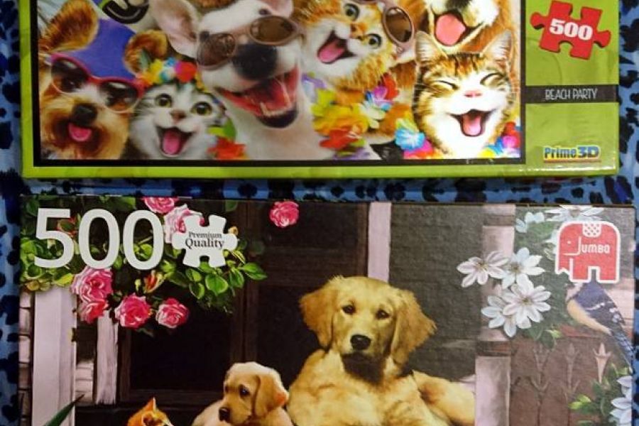 2 verschiedene Puzzle  mit Hunde - Bild 3