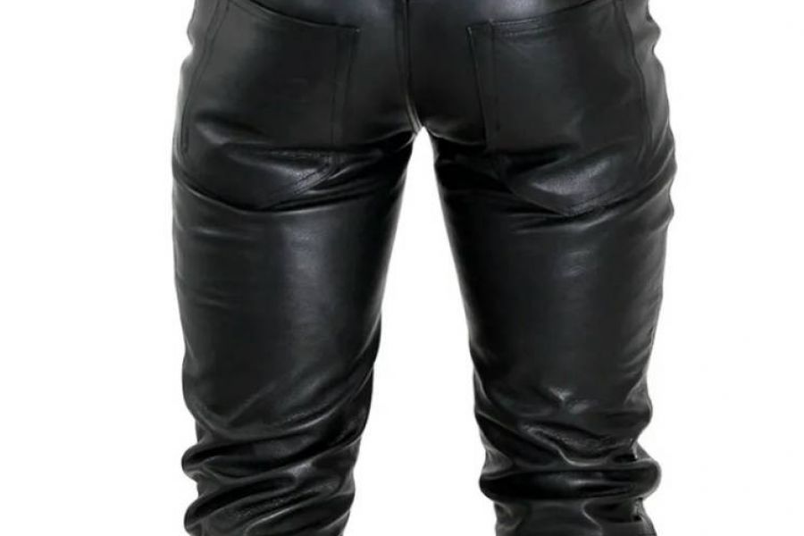 Lederjeans Bockle fast neu zu verkaufen - Bild 2