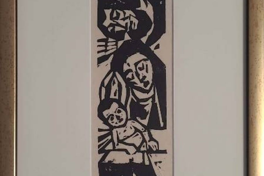 Karl Grasser geb.1923 Tiroler Bilhauer-Holzschnitte Weihnachten - Bild 1