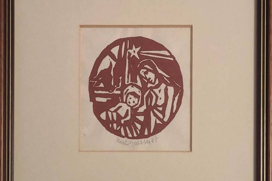 Karl Grasser geb.1923 Tiroler Bilhauer-Holzschnitte Weihnachten - Bild 3