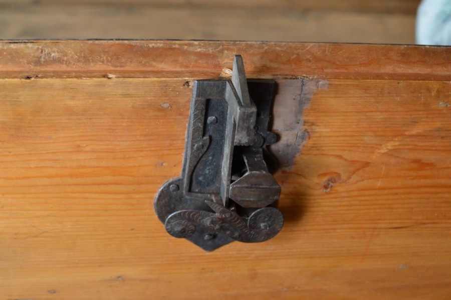 Bauernschrank Schrank bemalt antik - Bild 2