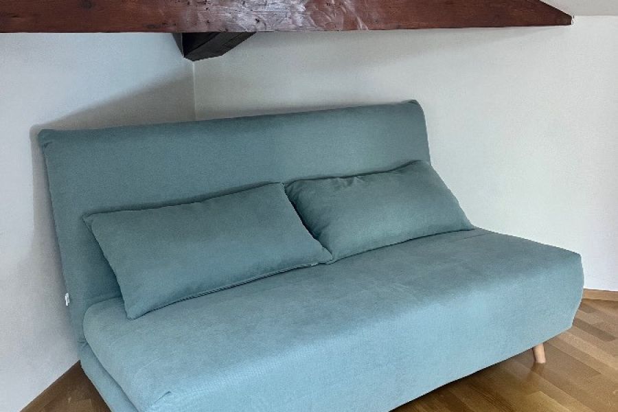 Schlafsofa “Nio” von Maison du Monde, Seegrün, ausklappbar - Bild 2