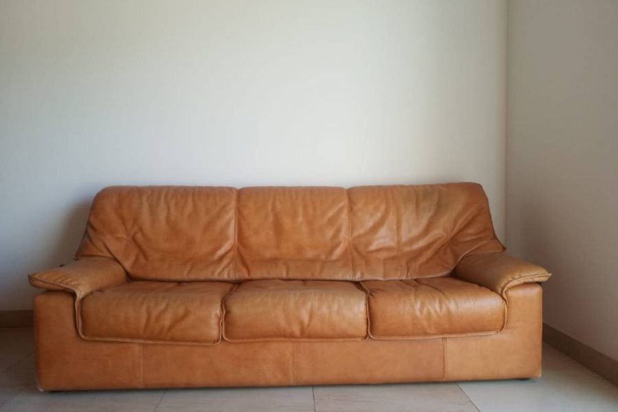 Sofa/Diwan und 2 Sessel in Echtleder - Bild 2
