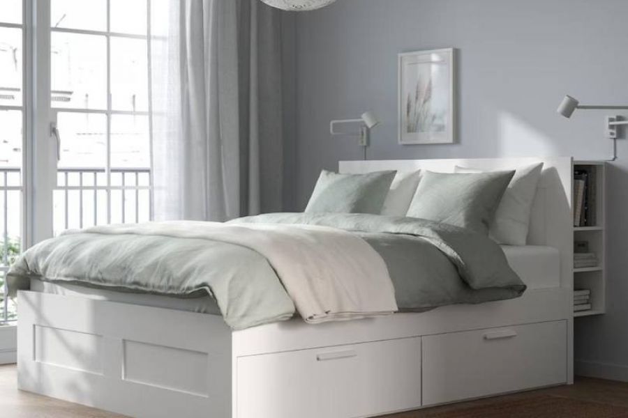 Doppelbett mit Stauraum (IKEA) - Bild 1