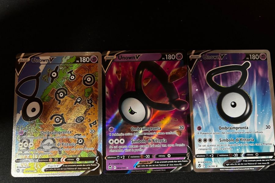 Drei Unown V Pokemon Karten - Bild 1