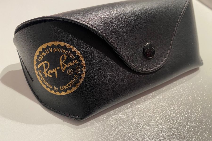 Ray Ban modisch Brillenfassung blau inkl. Etui zu verkaufen. - Bild 3