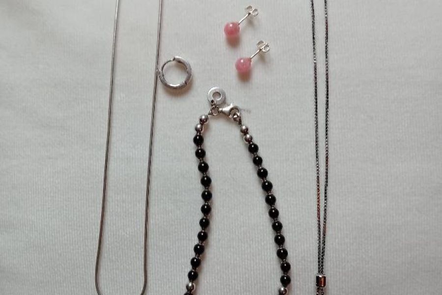 Silber Schmuck und Swarovski Kette - Bild 1