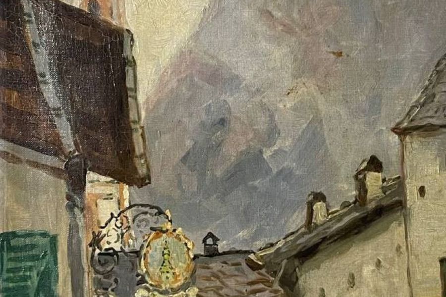 Julius VON KAAN-ALBEST (1874-1942)-KASTELRUTH-ÖLBILD - Bild 2