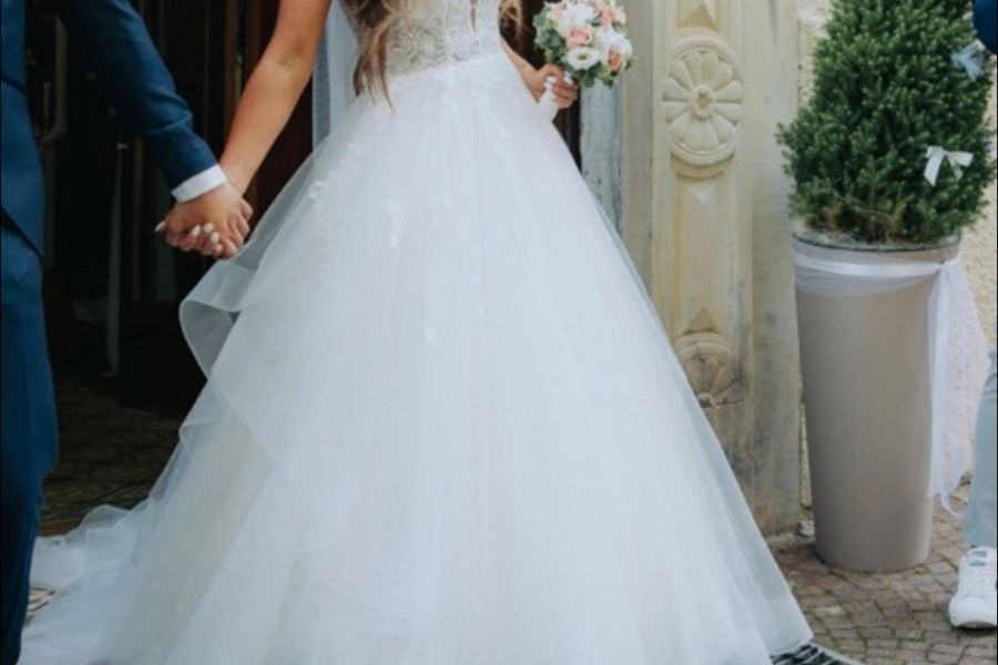 Verkaufe mein Hochzeitskleid - Bild 1