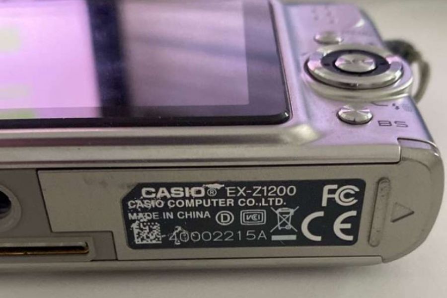 Casio exilium ex-z1200 Digitalkamera mit Ledertasche handmade - Bild 3