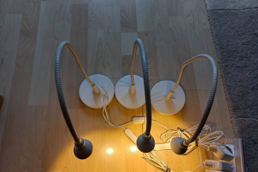 Schreibtischlampen mit biegsamen Hals IKEA - insgesamt 3 Stück - WIE N - Bild 5