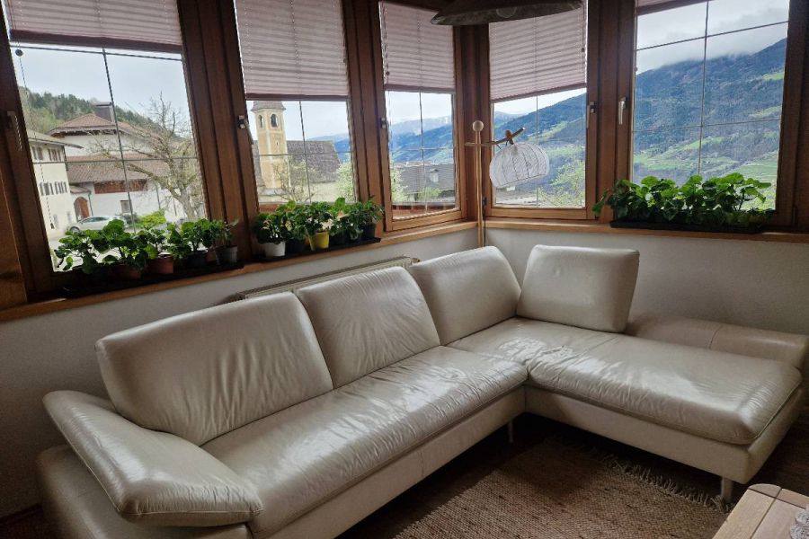 Weiße Ledercouch - Bild 2