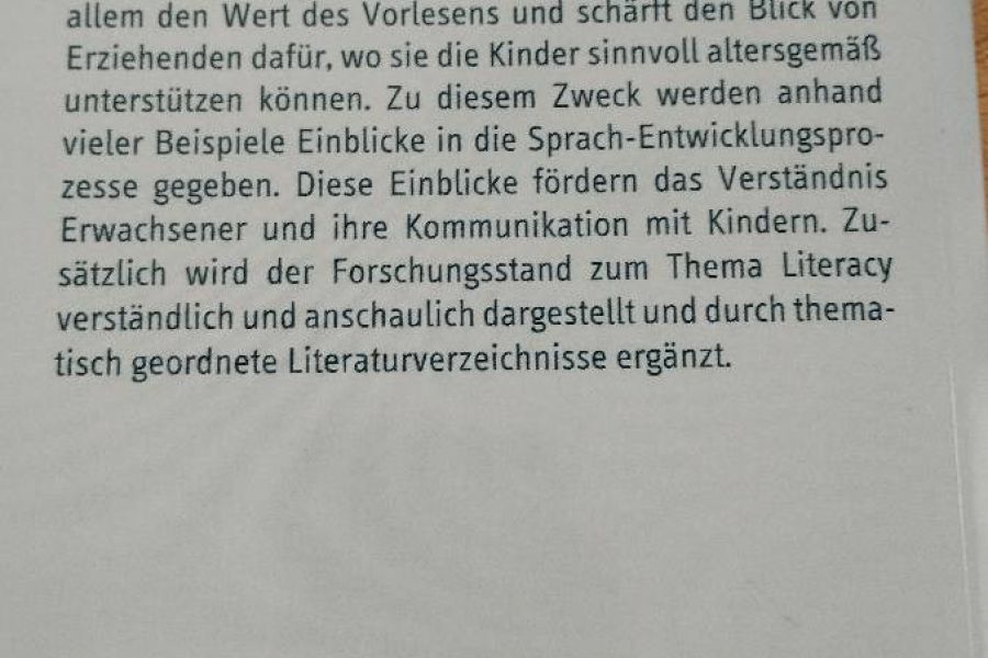 Literacy: Vom erstenBilderbuch zum Erzählen, Lesen und Schreiben - Bild 2