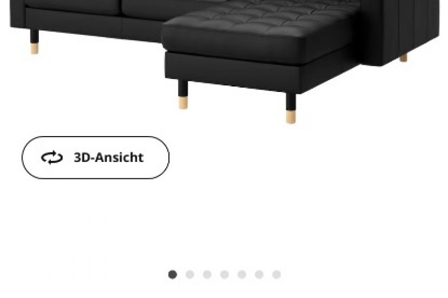 Ikea Sofa mit Hocker - Bild 2