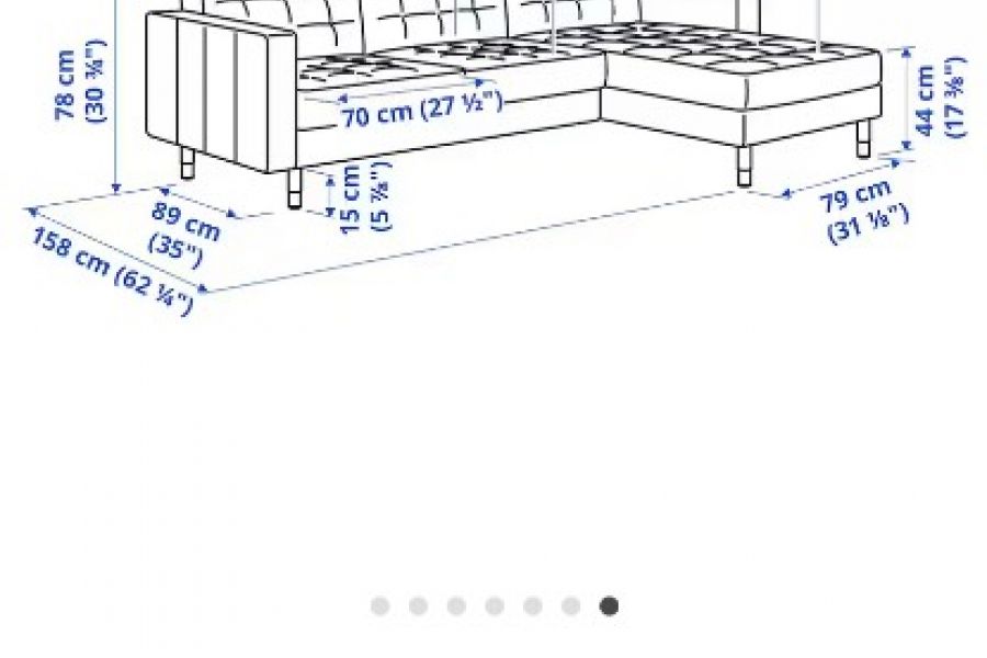 Ikea Sofa mit Hocker - Bild 4