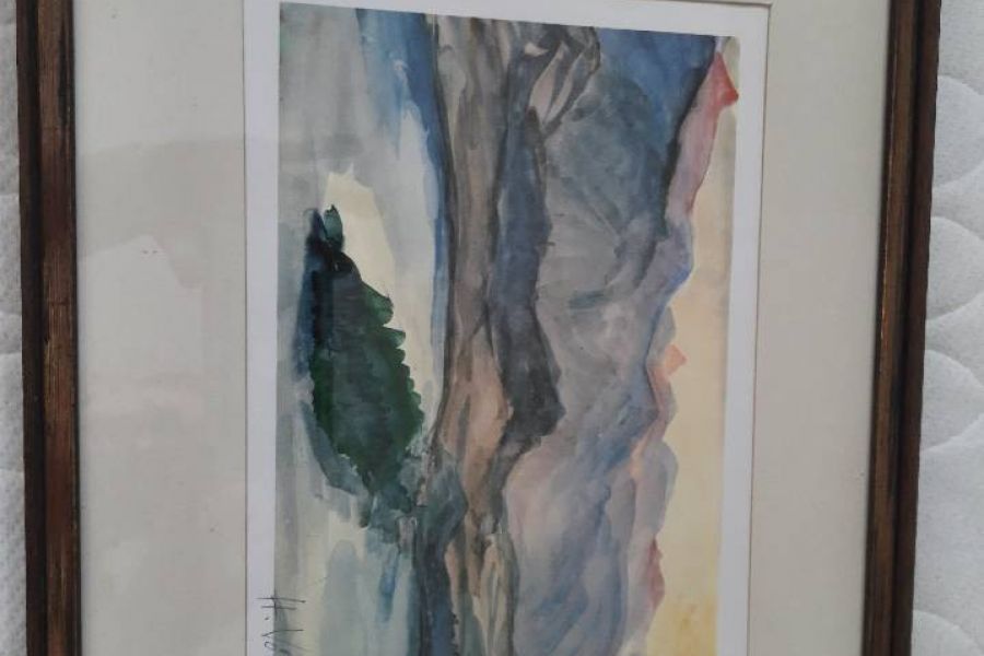 Orginal Acquarell Leo Gschnaller - Bild 1