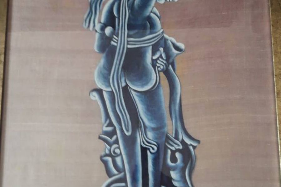 Acryl auf Seide - Bild 1