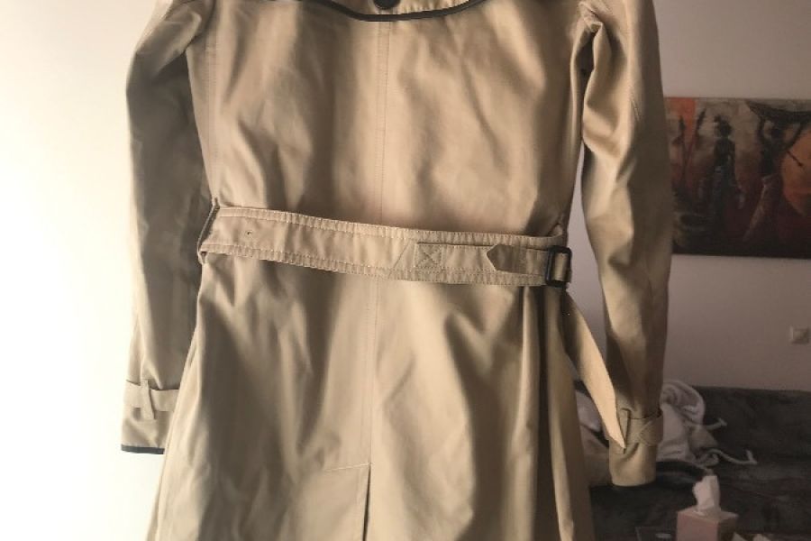 Burberry Trenchcoat mit Lederbesatz, Gr. 40(ITA) - Bild 2
