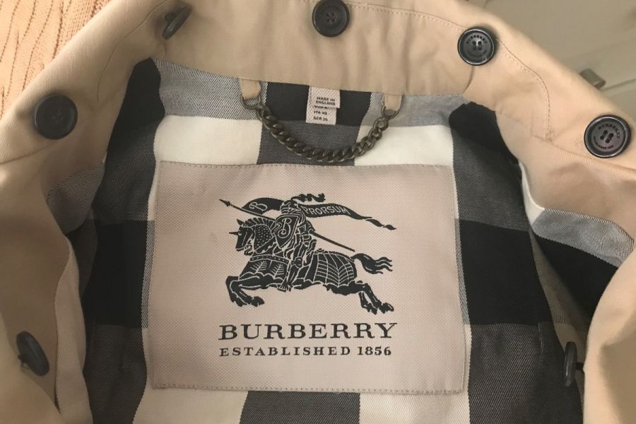 Burberry Trenchcoat mit Lederbesatz, Gr. 40(ITA) - Bild 3