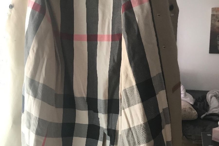 Burberry Trenchcoat mit Lederbesatz, Gr. 40(ITA) - Bild 4