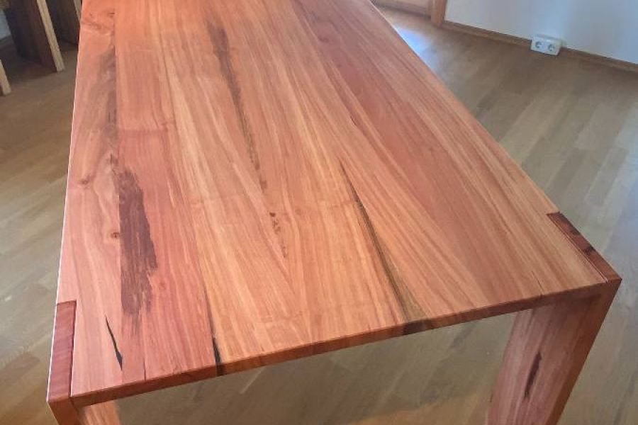 Massivholz-Tisch Eukalyptus  L 180 x B 90 (Ausstellungsstück) - Bild 3