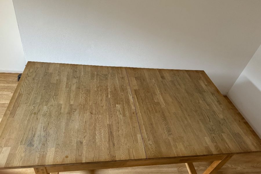 Tisch Eiche massiv ausziehbar 100x180 - Bild 3