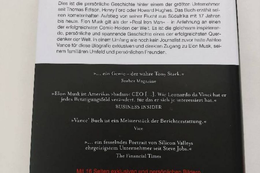 Verkaufe die Biografie von Elon Musk - Bild 2