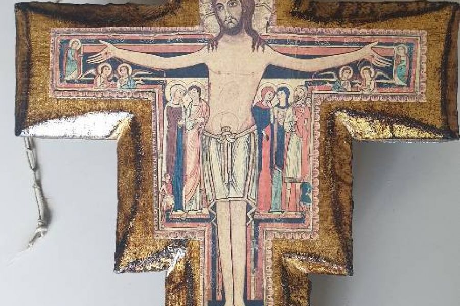 Wand-Tafelkreuz-Bild San Damiano - Bild 1