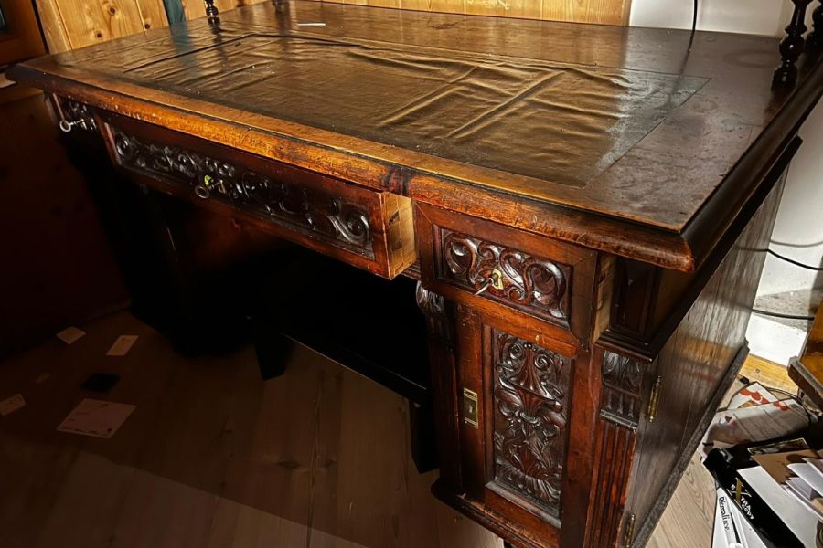 Antikmöbel Schreibtisch 1880 - Bild 1