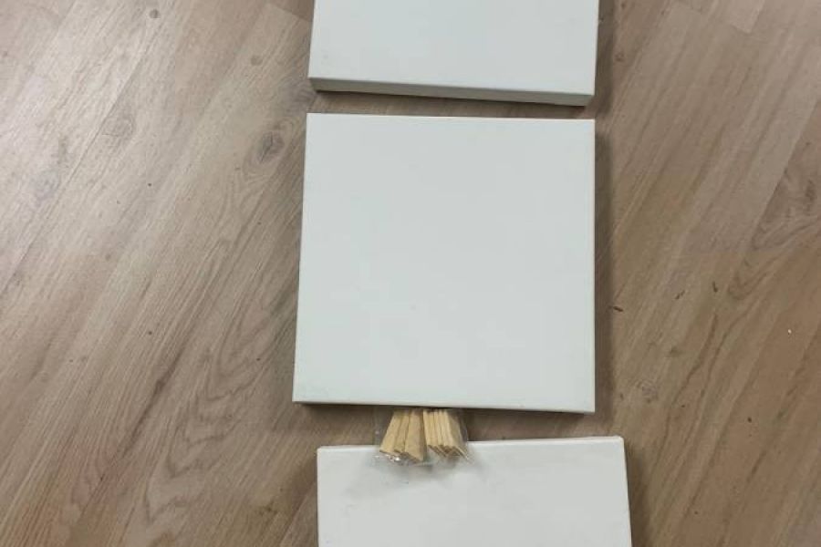 3 Leinwände 30x30 cm - Bild 1
