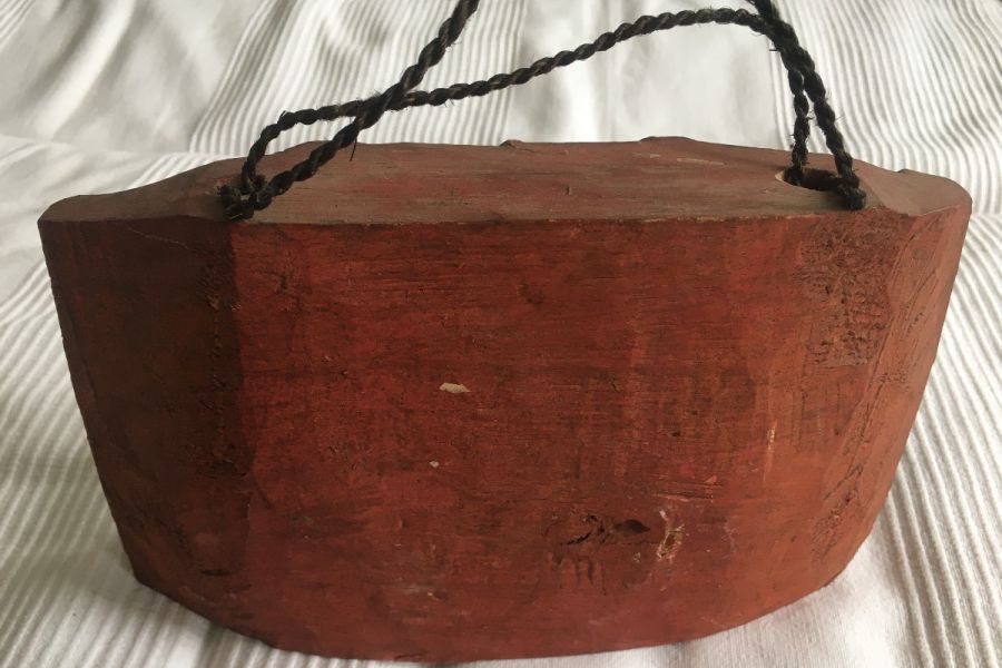 Antike Holzmaske/Glocke aus Bali - Bild 3