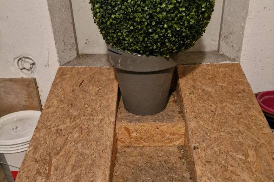 Künstlicher Buchsbaum mit Topf - Bild 3