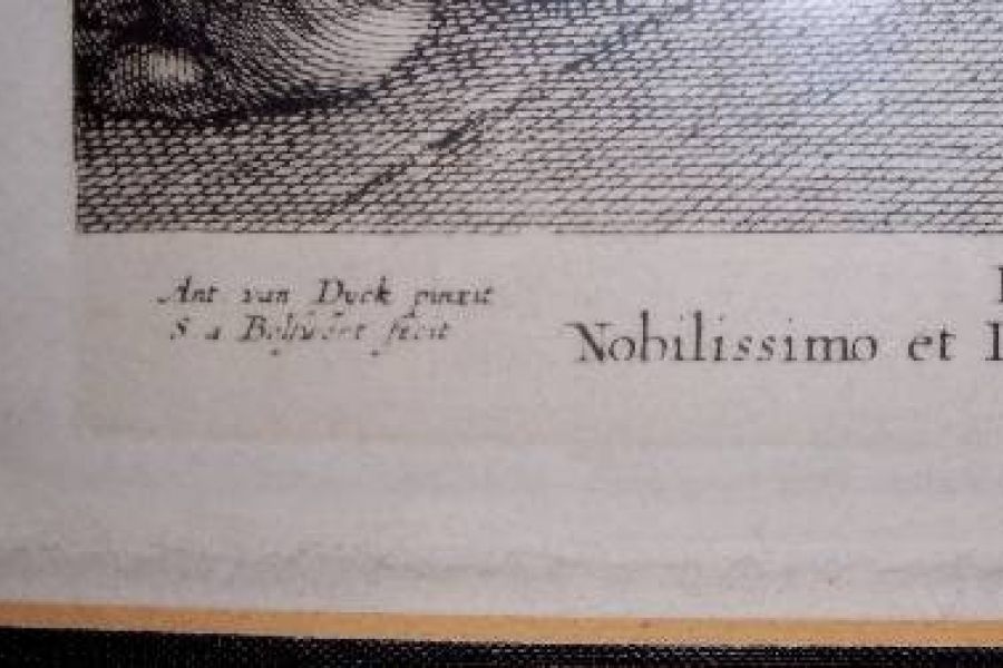 Antiker Kupferstich von Bolswert ( nach Van Dyck ) - Bild 4