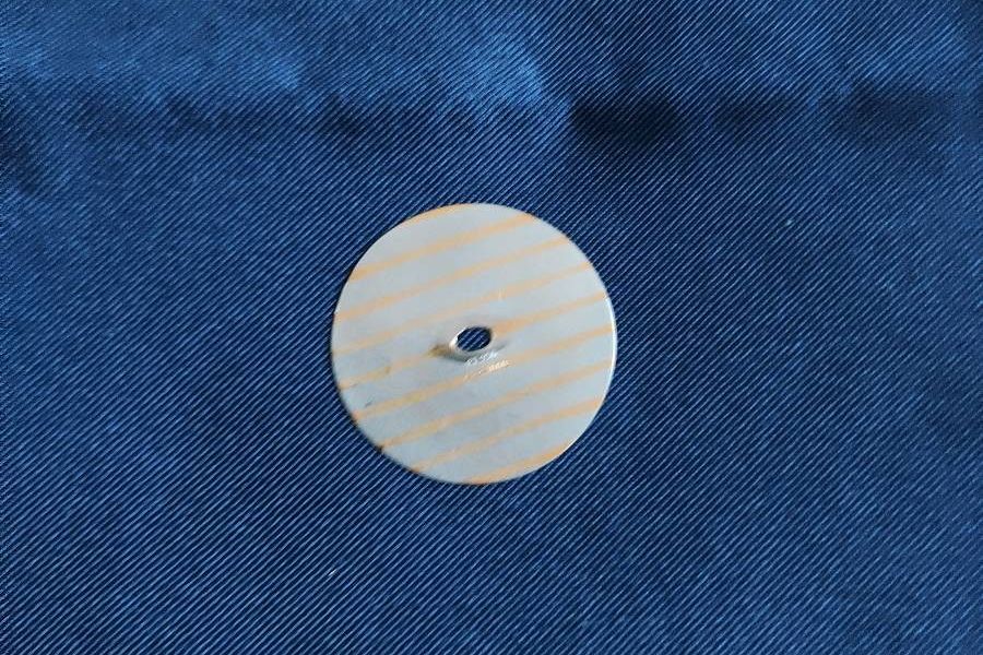 Niessing Scheibe Platin, 999 er gold - Bild 1