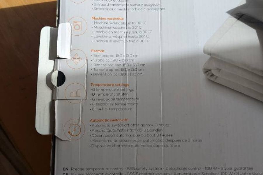 Wärmezudecke Beurer Wellbeing HD 75 White Cosy - Bild 4